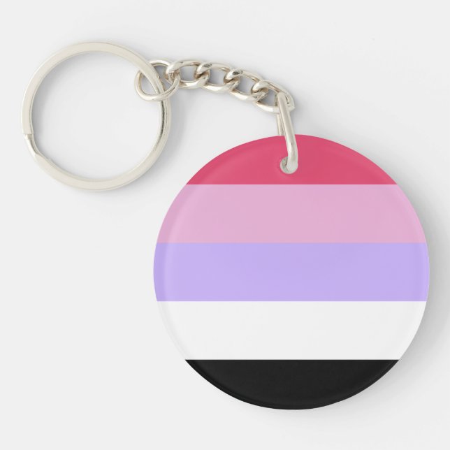 Reciprosexual Pride Flag Schlüsselanhänger (Vorderseite)