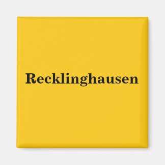 Recklinghausen Aimant Schild Gold Gleb