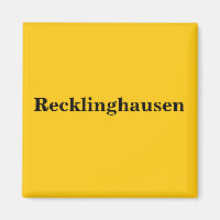 Recklinghausen Magnet Schild Gold Gleb