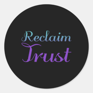 Reclaim Trust Suizidprävention Depression Awaren Runder Aufkleber