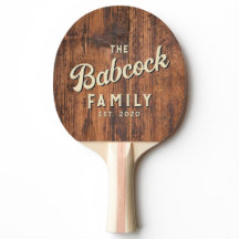 Reclaimed Wood Retro Family Name & Year