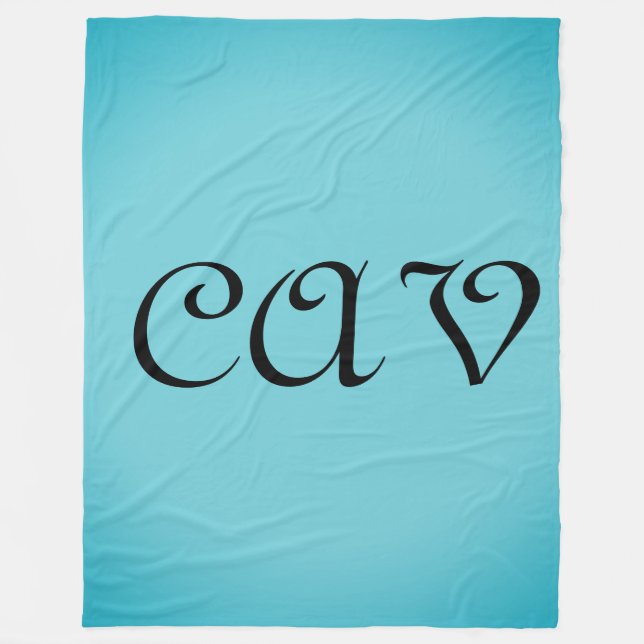 Recoleta Cornflower Blue Fleecedecke (Vorderseite)