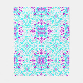 Recolor expressive Leafy Pattern Fleecedecke
