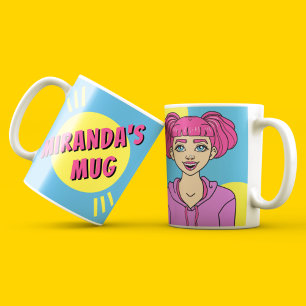 Recolor Teen Girl Kaffeetasse