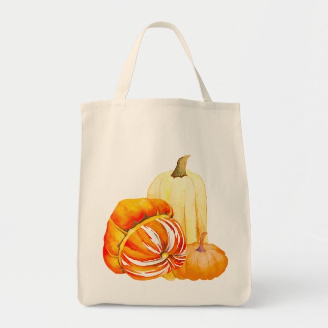 Récolte citrouille sur un Sac fourre-tout (3-111) (Devant)