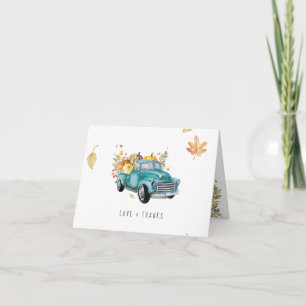 Récolte vintage Merci Baby shower d'automne