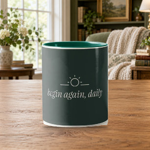Recommencez chaque jour Mug de pleine conscience