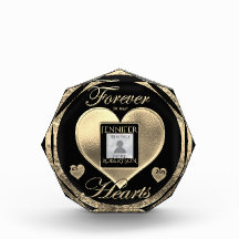 Coeur commémoratif photo personnalisé