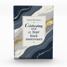 Custom Name Employee 15 Year Work Anniversary