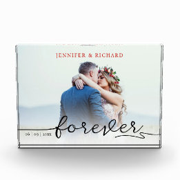 Récompense Design Chic Photo Memories Rouge Et Noir Script