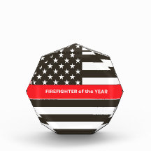 Pompier de l'année Emblem Thin Red Line