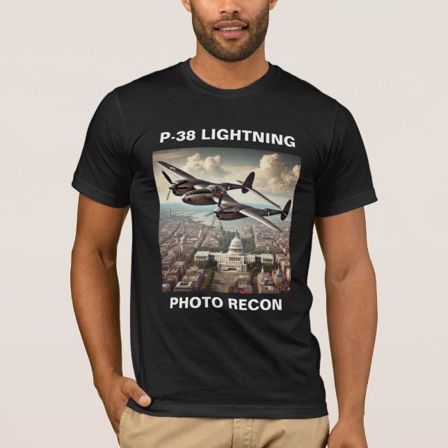 RECON P-38-FOTO T-Shirt (Vorderseite)