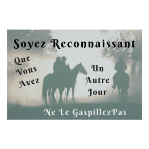 " Reconnaissance " Poster Citation Positive