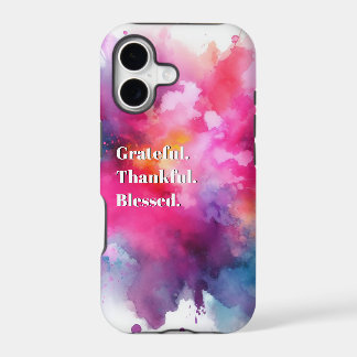 Reconnaissant. Merci. Heureux. Coque iphone Splash