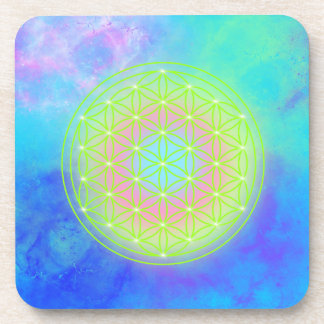 Reconnect with Yourself flower of life Getränkeuntersetzer