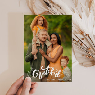 RECONNU   carte photo d'action de grâces familiale