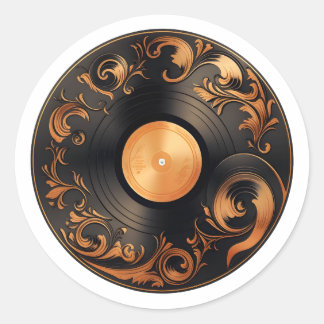 Record Store Day Cool Vinyl Record Vinyl Music Fan Runder Aufkleber