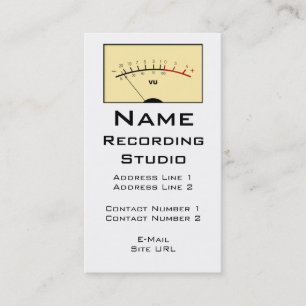 Recording Studio Business Card Visitenkarte
