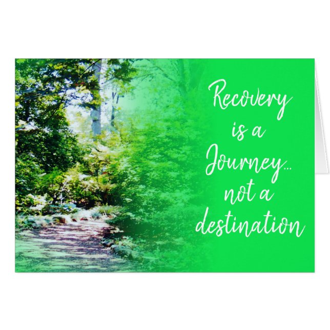 recovery is a journey card 25z (Vorderseite (Horizontal))