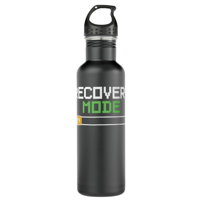 Recovery Mode On Get Well Gifts Funny Injurys Edelstahlflasche (Vorderseite)