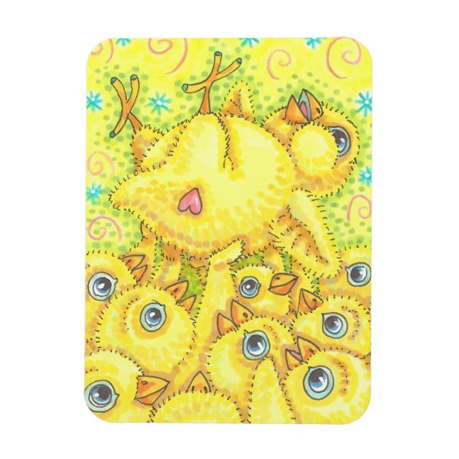 RECROCHER PRINTEMPS MOSH PIT MAGNET Rectangle (Vertical)