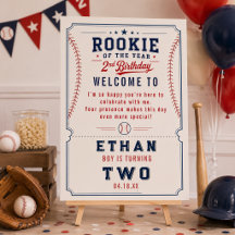 Recrue de l'année Baseball 2e Anniversaire Enfants