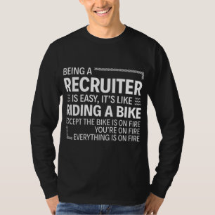 Recruiter zu sein ist einfach, wie ein Fahrrad zu T-Shirt