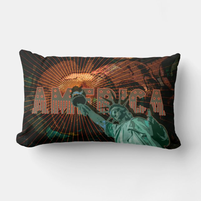 Rectangle AMÉRIQUE - Coussin (Recto)