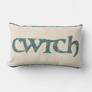 Rectangle Amusant Paisley Lumbar Coussin, Coussin Welsh Cwtc