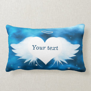 Rectangle Ange du coussin lombaire 13 X.21 de coeur