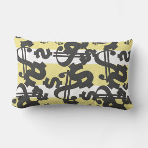 Rectangle Argent Dollar Motif Jeu coussin d'oreiller