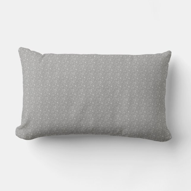 Rectangle Beau Coussin à motif gris (Recto)