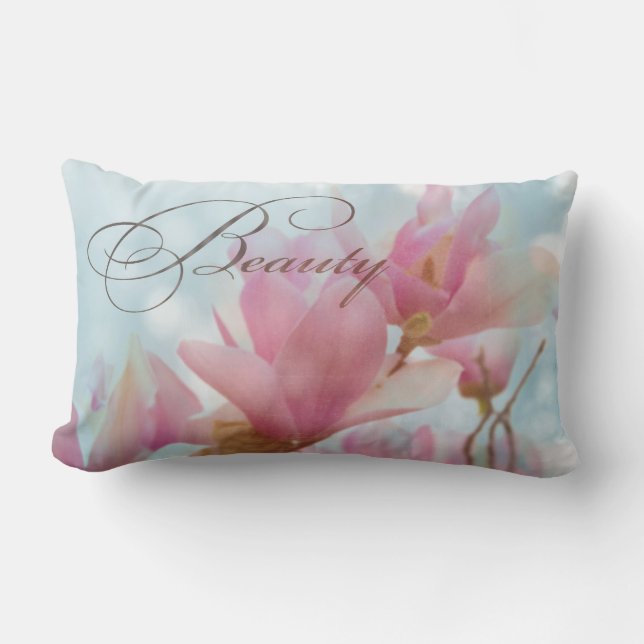 Rectangle Beauty Magnolia Coussin (Recto)
