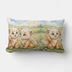 Rectangle Bébé Griffin Coussin de Fleur Sauvage – Prairie Fa