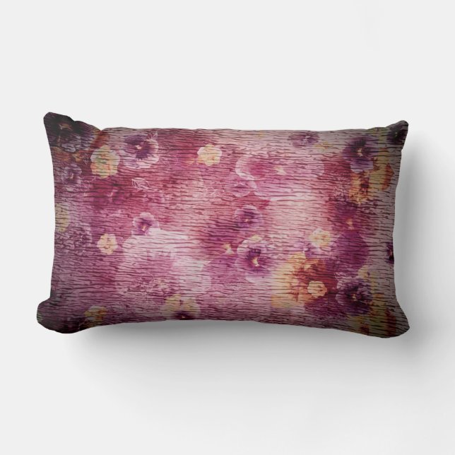 Rectangle Belles fleurs - Coussin (Recto)