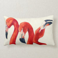Birds of a Feather - coussin de Flamant rose
