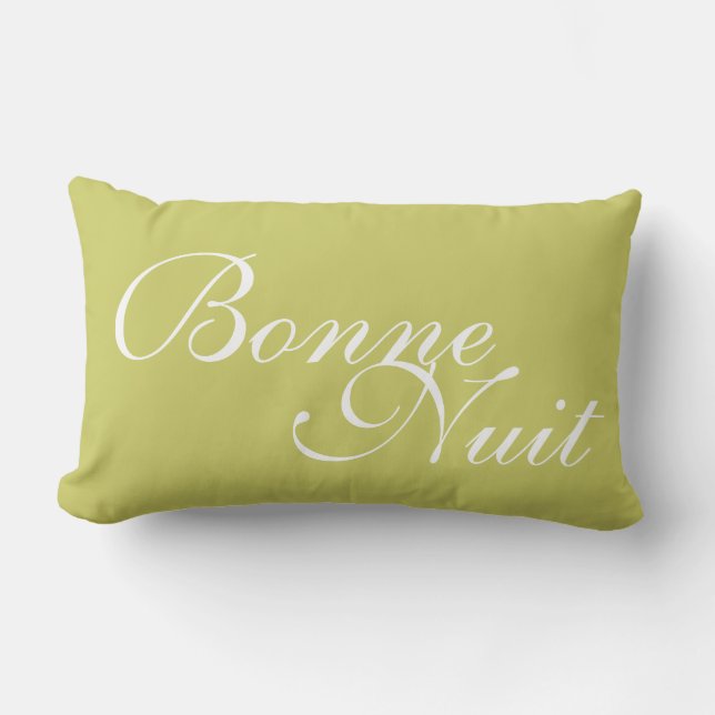 Rectangle Bonne Nuit Bed Coussin (Recto)