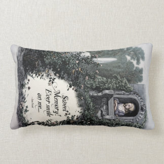 Rectangle Brontë "Sweet Memory" Coussin de poésie d'art vict