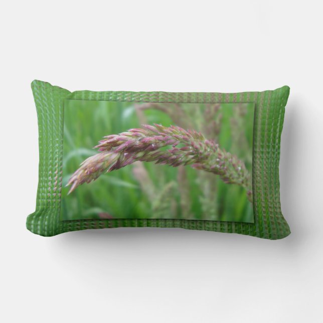 Rectangle Comment l'herbe grandit Coussin (Recto)