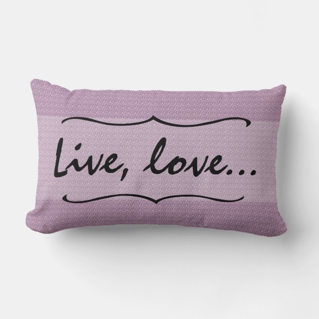 Rectangle Couleur et texte personnalisés, coussin lombaire à (Recto)