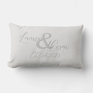 Rectangle Couple marié Date établie Lumbar Coussin