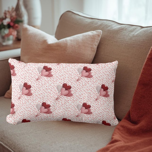 Rectangle Coussin à jeter Love Vibes (Créateur téléchargé)