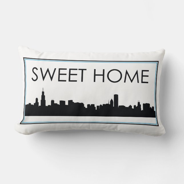 Rectangle Coussin à la maison doux de Chicago (Recto)