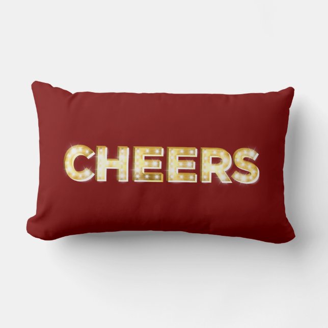 Rectangle Coussin à la mode en rouge (Recto)