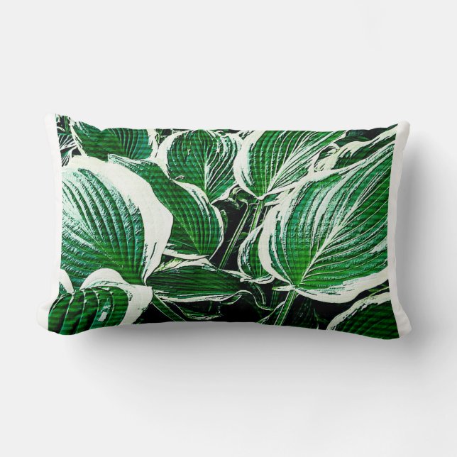 Rectangle  Coussin à motif vert (Recto)