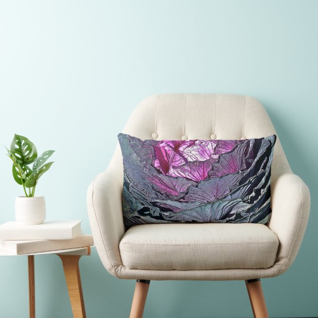 Rectangle coussin ACCENT "TEXTURE & COULEUR/CABBAGE ORNAMENT (Chaise)