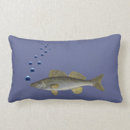 Rectangle Coussin amusant et élégant avec du poisson et des 
