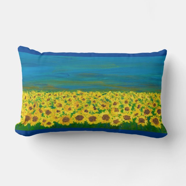 Rectangle Coussin artistique ukrainien pacifique (Recto)