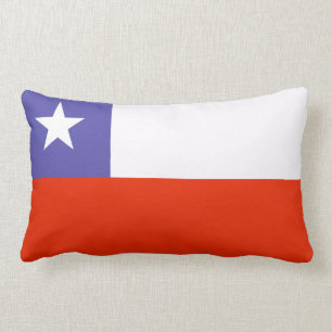 Rectangle Coussin avec le drapeau du Chili