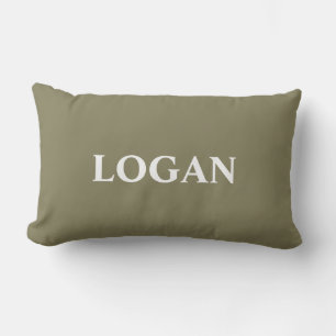 Rectangle Coussin avec nom personnalisé Prêt à personnali